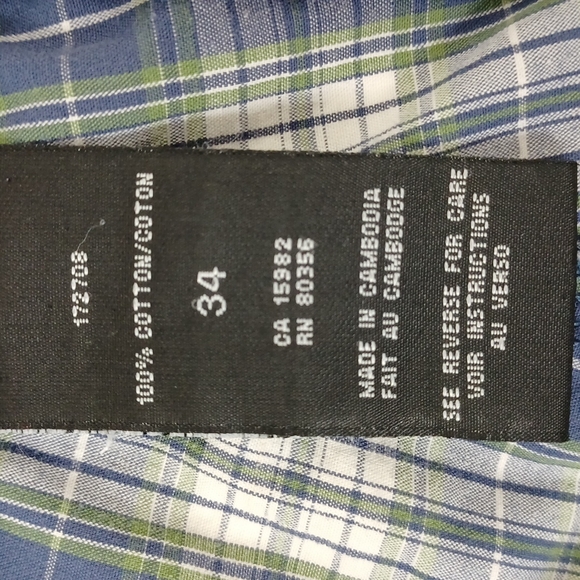 ✨3/$25✨ Gotcha Blue Plaid Shorts - 34 - Picture 9 of 9